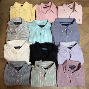 Lot 12 Polo Ralph Lauren Oxford Button Down Shirts Mens/Womens Various Sizes